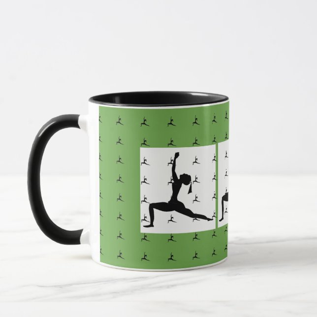 Fun Yoga Design  comboCoffee Mug/ Cup (Left)