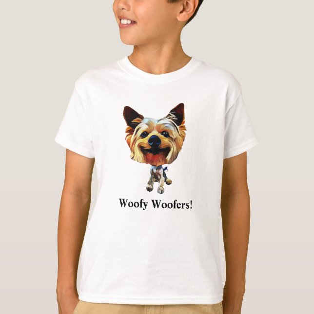 Fun Yorkshire Terrier Boys T-Shirt (Front)