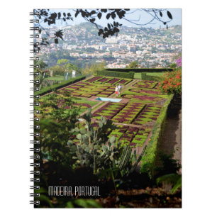 Funchal Botanical Gardens Madeira Portugal Spiral Notebook