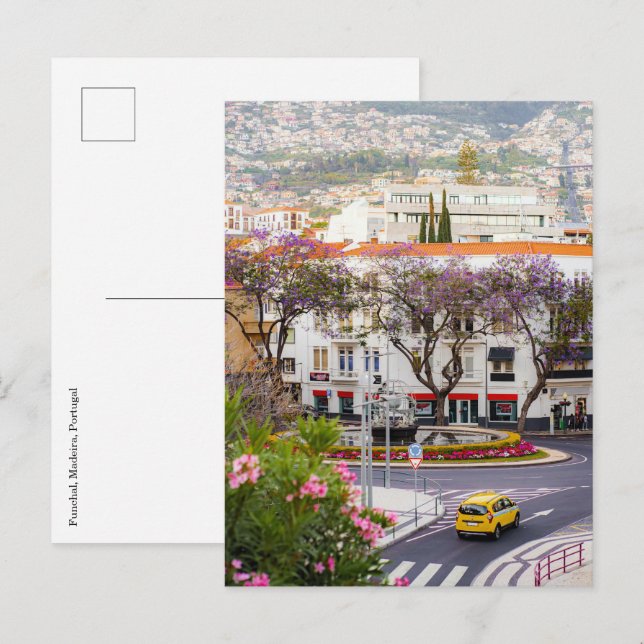 Funchal city centre, Madeira Postcard (Front/Back)