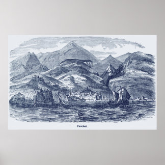Funchal, Madeira Vintage Print