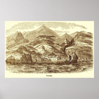 Funchal, Madeira Vintage Print