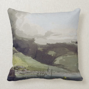 Funchall, plate 1 from 'A Voyage to Cochinchina' b Cushion