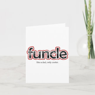 Funcle Definition Funny Joke Gift For Uncle  Card