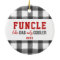 Funcle Personalised Funny Uncle Chequered Plaid
