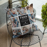 Funcle Photo Collage Definition Cute Modern Uncle Cushion<br><div class="desc">Create your own photo collage coffee pillow for a fun uncle- FUNCLE! Simply upload 9 of your favourite pictures and customise text.</div>