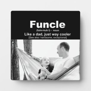Funcle Uncle Definition Personalised Photo Plaque