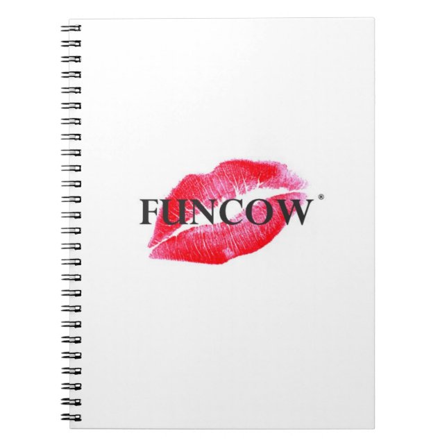 FUNCOW PINK KISS NOTEBOOK (Front)