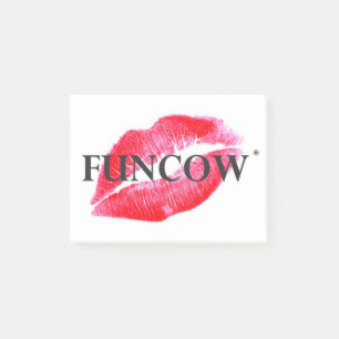 FUNCOW PINK KISS POST-IT NOTES