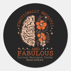 Functional Neurological Disorder Awareness _2 Classic Round Sticker