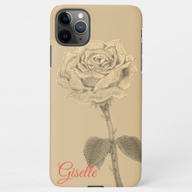 Funda Para iPhone rose Case (Back)