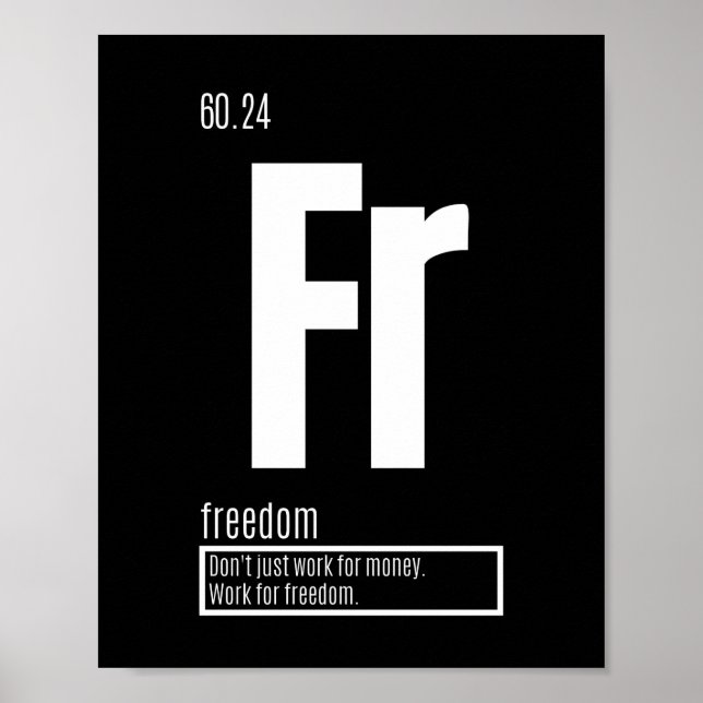 Fundamental Elements of Success - Freedom Poster (Front)