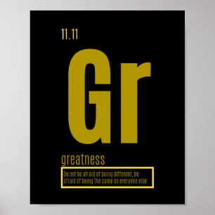 Fundamental Elements of Success Greatness Poster