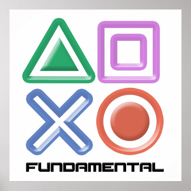 Fundamental Game Symbols Poster (Front)