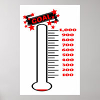 Fundraising Goal Thermometer 1K Goal