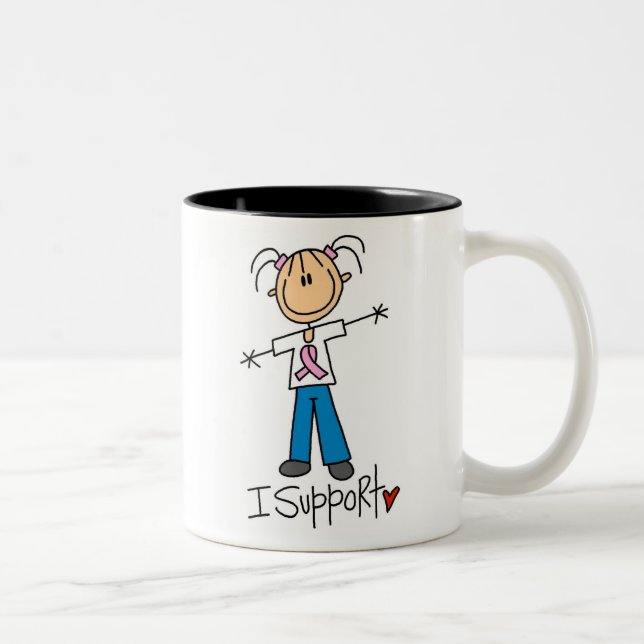 Fundraising I Support Two-Tone Coffee Mug (Right)