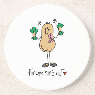 Fundraising Nut T-shirts and Gifts Coaster