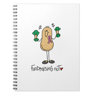 Fundraising Nut T-shirts and Gifts Spiral Notebook