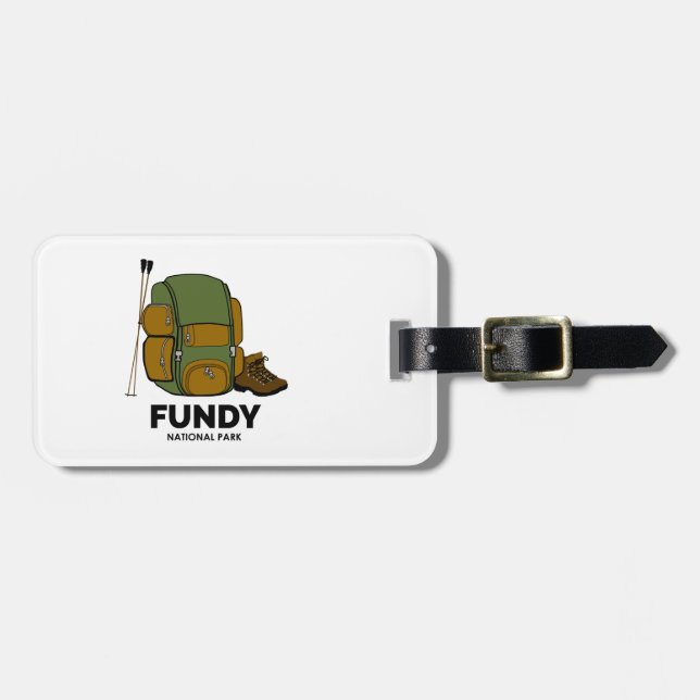 Fundy National Park Backpack Luggage Tag (Front Horizontal)