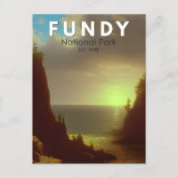 Fundy National Park Canada Vintage Art