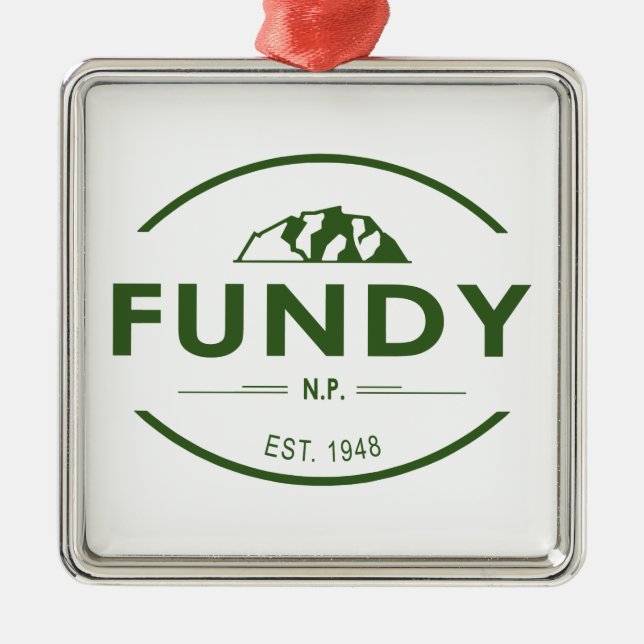 Fundy National Park Metal Tree Decoration (Front)