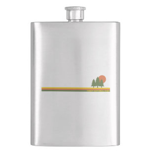 Fundy National Park Pine Trees Sun Hip Flask