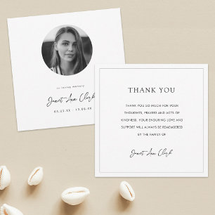 Funeral and Sympathy Thank You Card