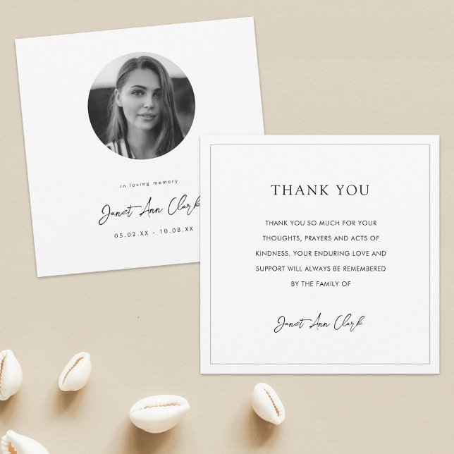 Funeral and Sympathy Thank You Card (Creator Uploaded)