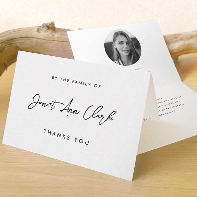 Funeral and Sympathy Thank You Folded Card (Creator Uploaded)