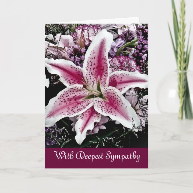 Funeral Announcements Sympathy Cards (Front)