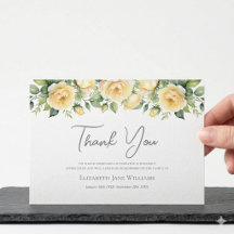 Funeral Bereavement Yellow Rose