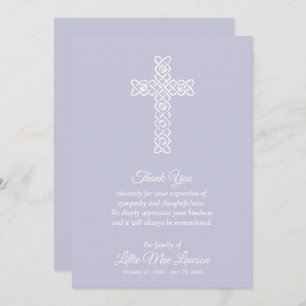 Funeral Celebration of Life Lavender Thank You