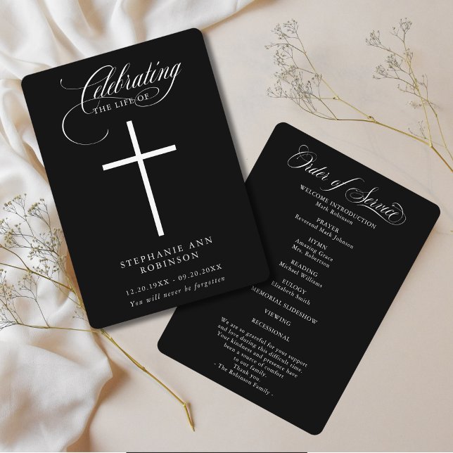 Funeral Celebration of Life Order of Service Programme (Creator Uploaded)