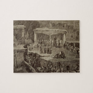 Funeral Ceremony in the Ruins at Akhaltchi, Dagest Jigsaw Puzzle