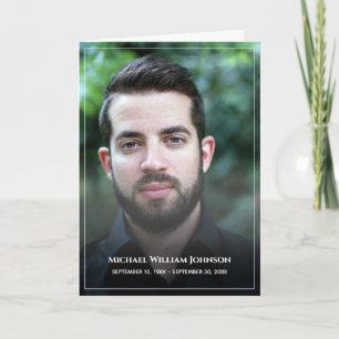 Funeral Custom Photo Bereavement Sympathy Memorial Thank You Card