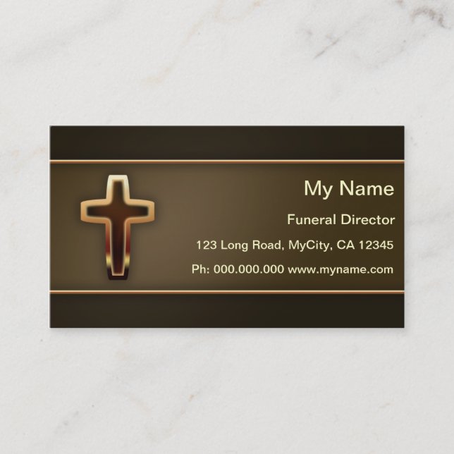 Funeral Director Business Card (Front)