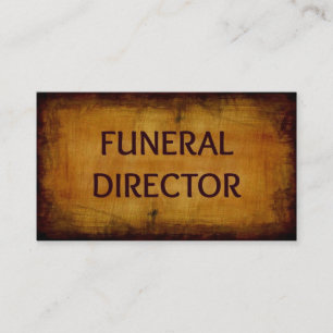 Funeral Director Business Card