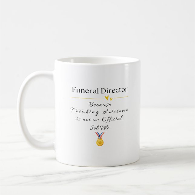 funeral director coffee mug (Left)