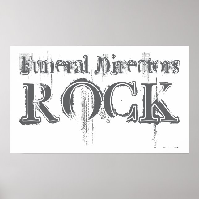 Funeral Directors Rock Poster (Front)