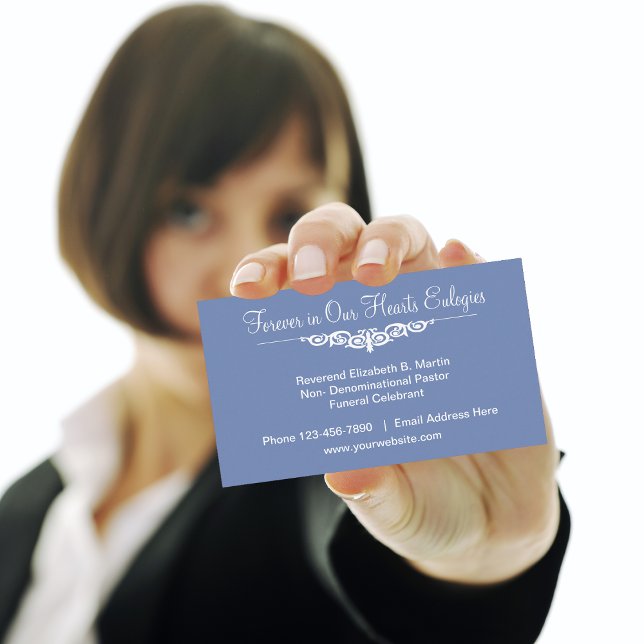 Funeral Eulogies Business Card (Creator Uploaded)