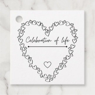 Funeral Favors | Celebration Of Life Hang Tags