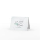 Funeral Heartfelt Thanks Green Heart Leaves