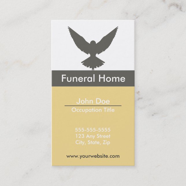 Funeral Home Business Card (Front)