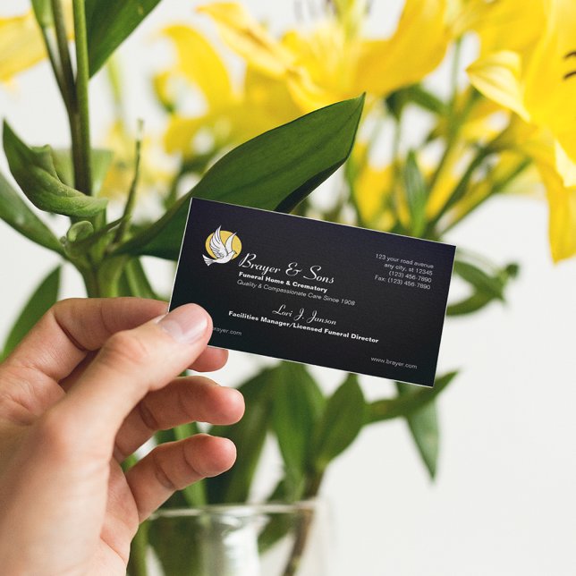 Funeral Home & Crematory Business Card (Creator Uploaded)