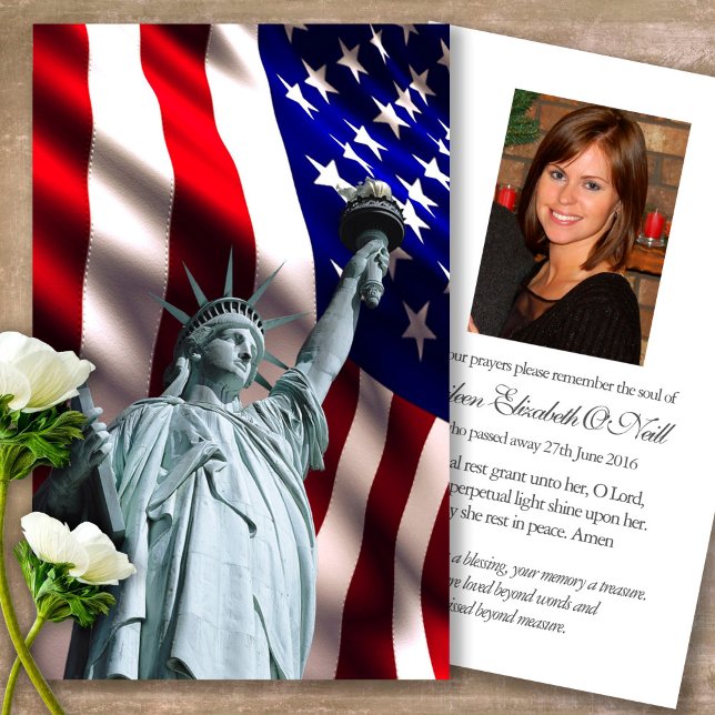 Funeral Liberty Memorial Prayer Sympathy Cards (military sympathy card, military prayer cards, funeral prayer card, death, military funeral cards)