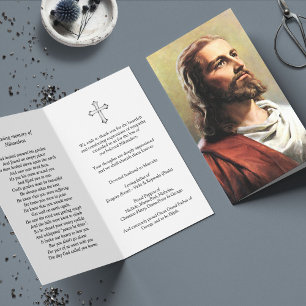 Funeral Loss Jesus Christ Prayer Sympathy Cards