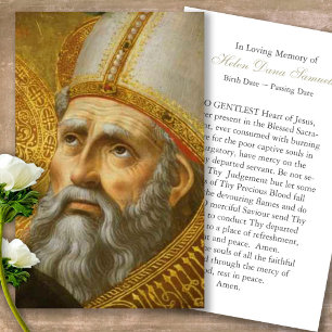 Funeral Loss St Augustine Prayer Sympathy Cards