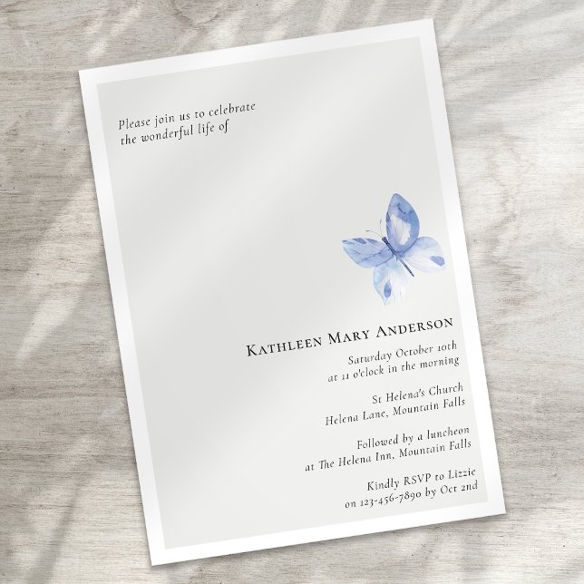 Funeral Memorial Celebration of Life Invitation (Creator Uploaded)