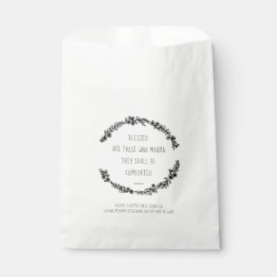 Funeral memorial gift wreath scatter seed bag