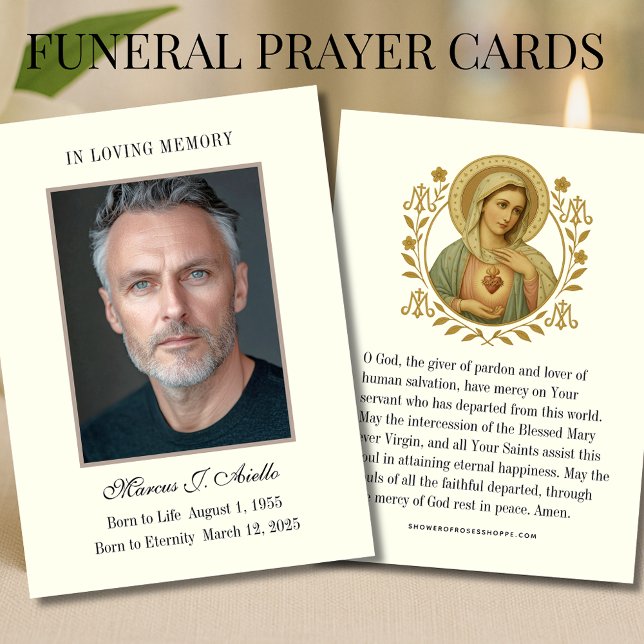 Funeral Memorial Mary Prayer Photo (Creator Uploaded)